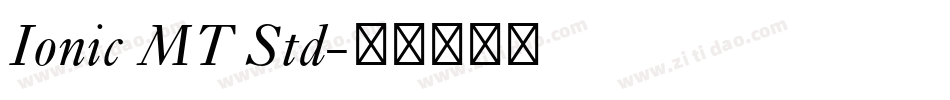 Ionic MT Std字体转换